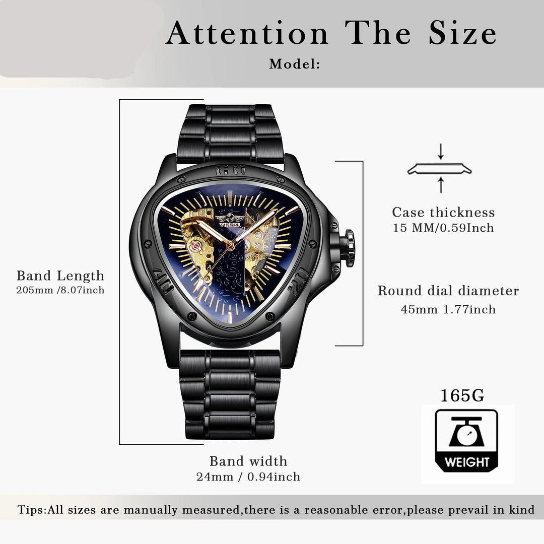 Steampunk Triangle Wristwatch unique