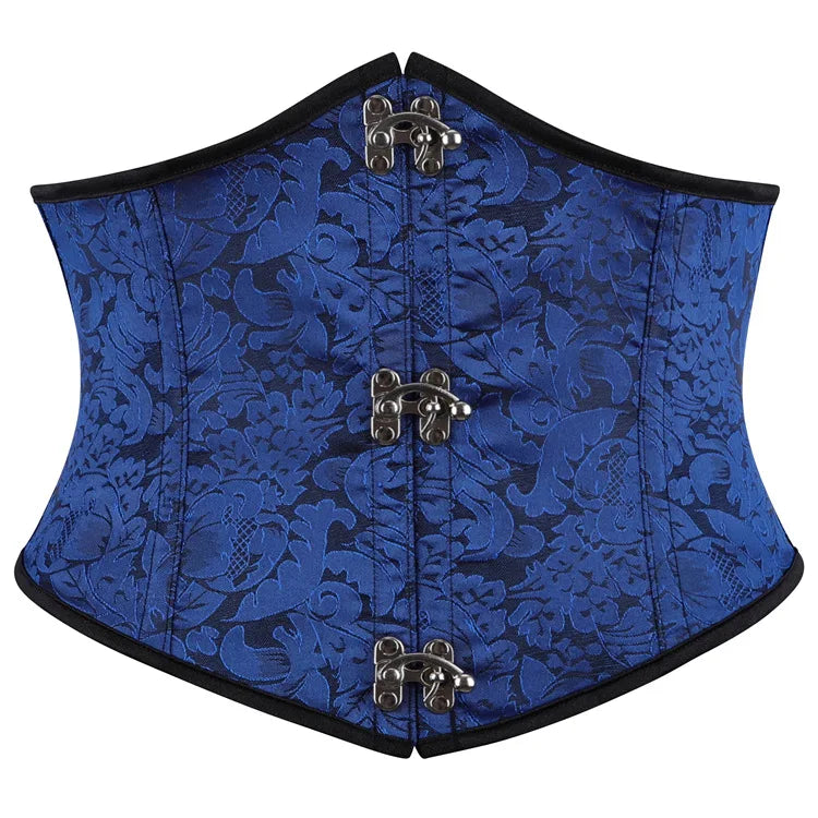 Steampunk Underbust Corset Design Blue