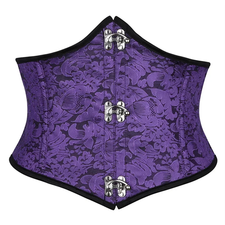Steampunk Underbust Corset Design Purple