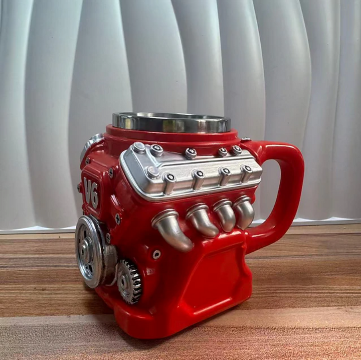 Steampunk V6 Engine Mug tendance