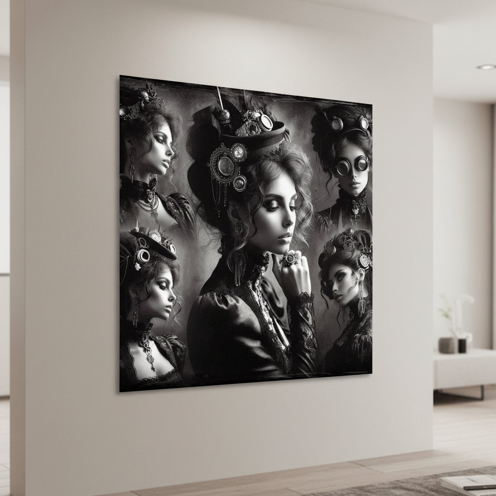 Steampunk Victorian Lady Wall Art