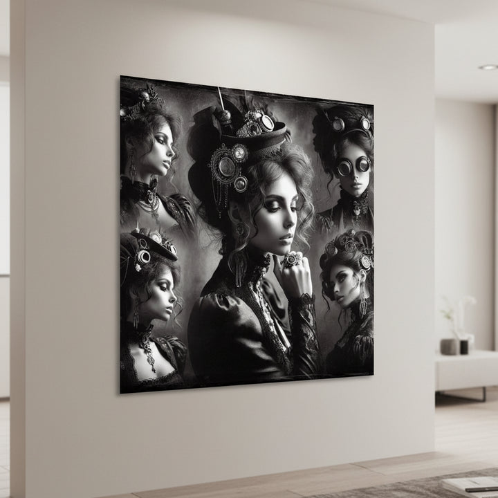 Steampunk Victorian Lady Wall Art