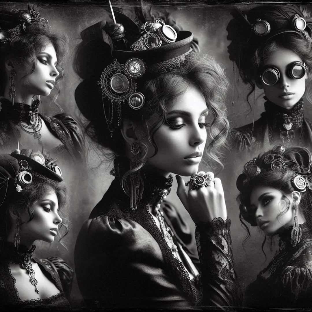Steampunk Victorian Lady Wall Art tendance