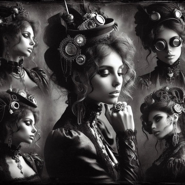 Steampunk Victorian Lady Wall Art tendance