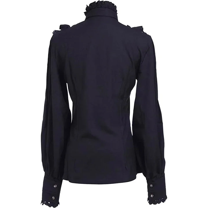 Steampunk Victorian Medieval Shirt Black Design