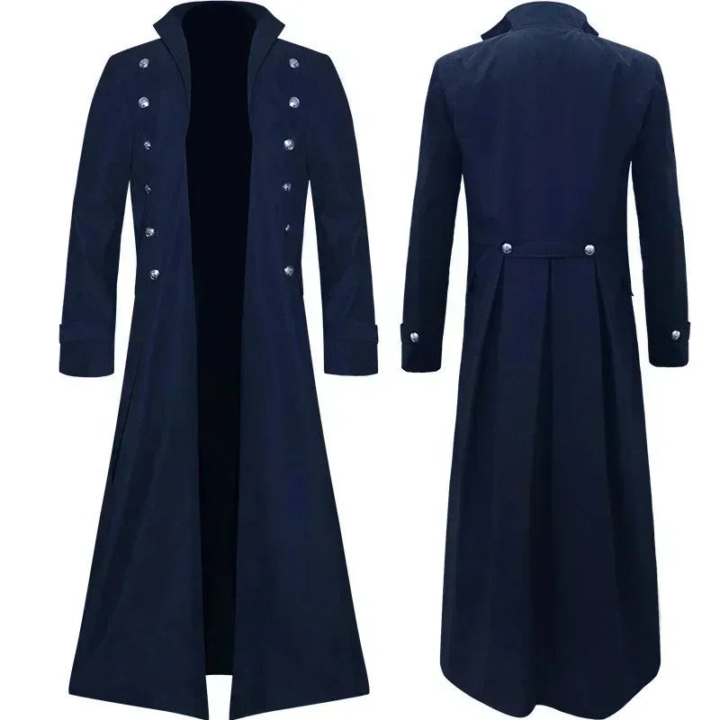 Steampunk Vintage Trench Coat Gothic – dark style