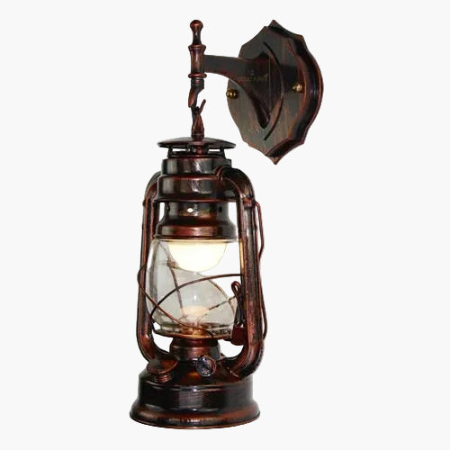 Steampunk Wall Lantern Red