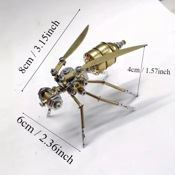 Steampunk Wasp Sculpture Gold