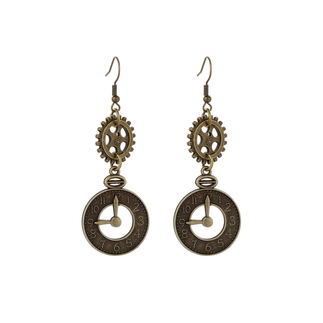 Steampunk Watch Earrings Stylish