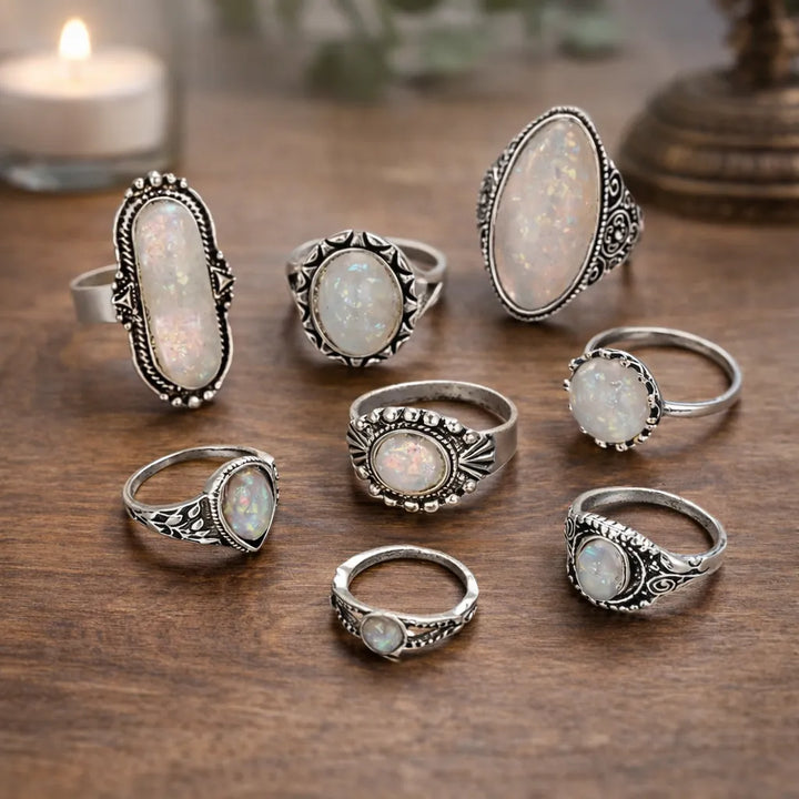 Steampunk Wedding set Rings
