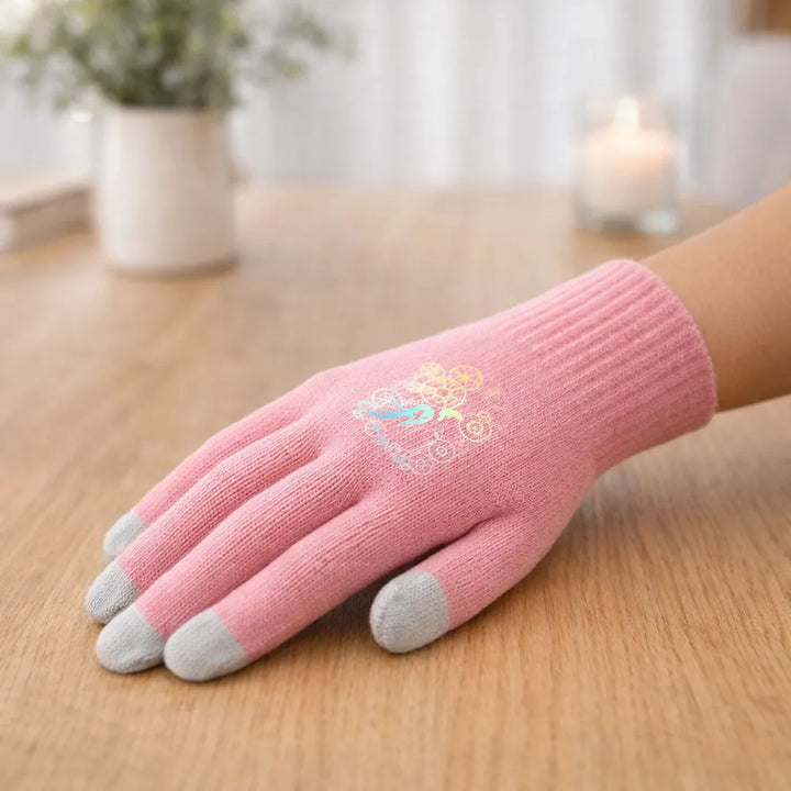 Steampunk Winter Gloves with Gear Pattern