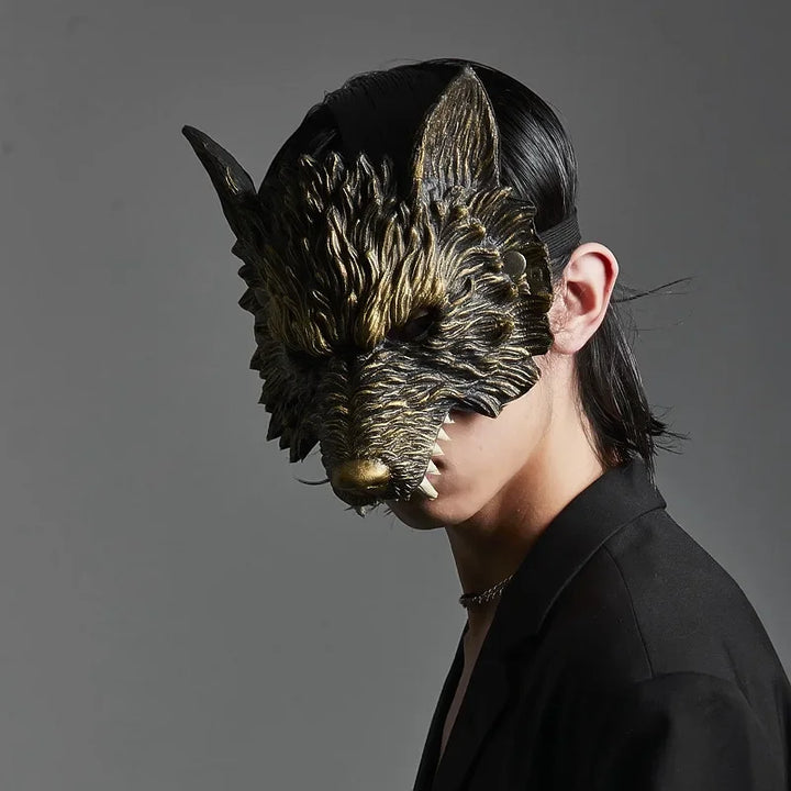 Steampunk Wolf Mask elegant