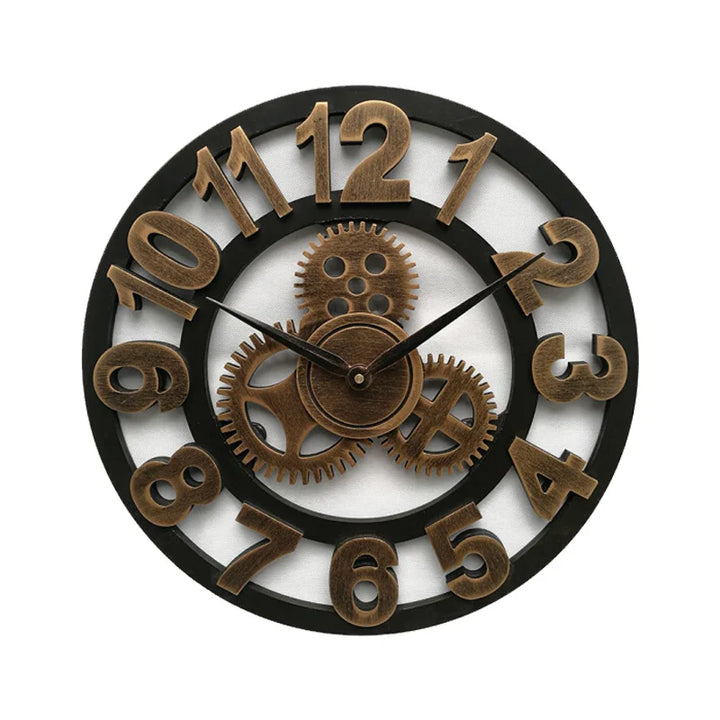 Steampunk Wooden Wall Clock tendance