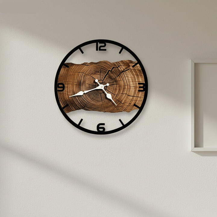 Steampunk Wooden and Metal Clock