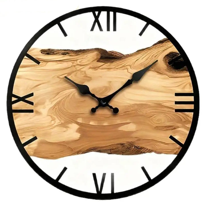 Steampunk Wooden and Metal Clock elegant