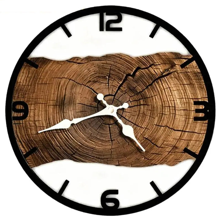 Steampunk Wooden and Metal Clock tendance