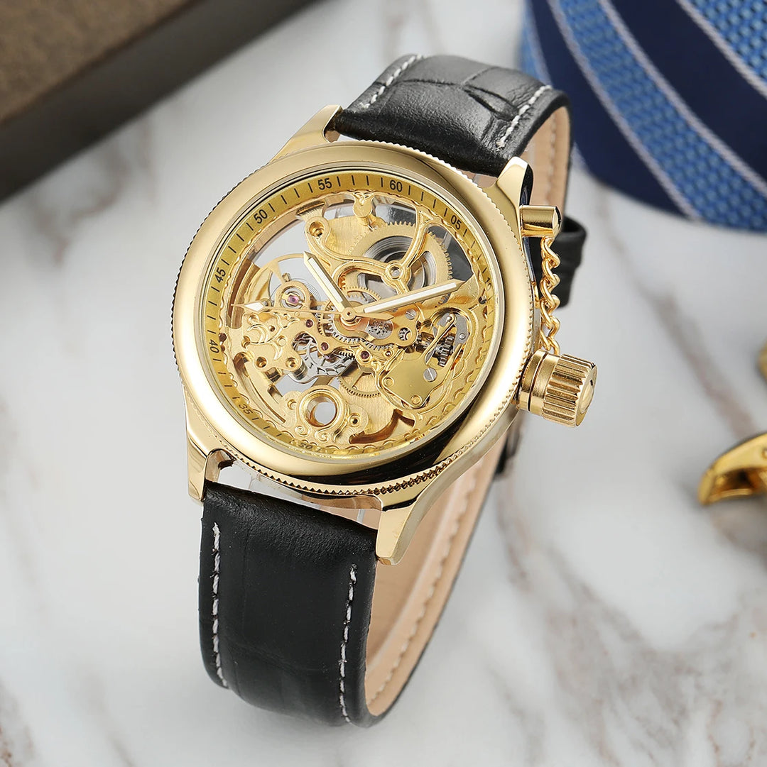 Steampunk Wristwatch With Chain
