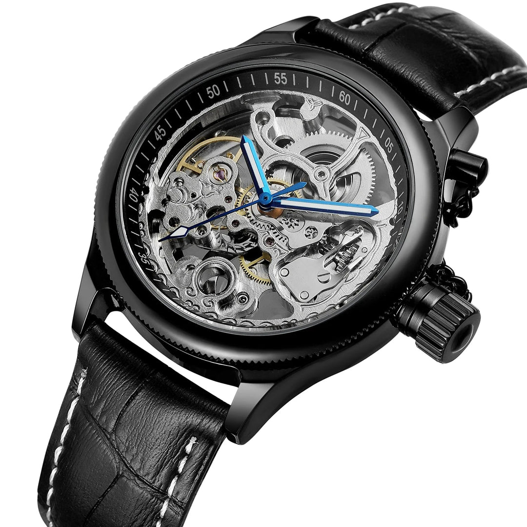Steampunk Wristwatch With Chain edgy