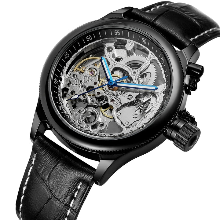 Steampunk Wristwatch With Chain edgy