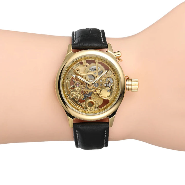 Steampunk Wristwatch With Chain stylish
