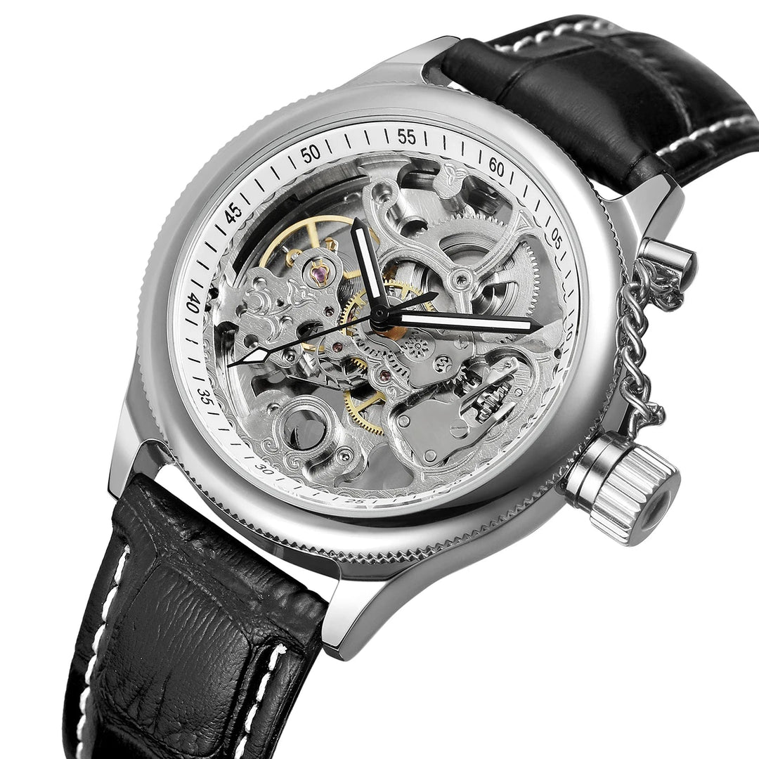 Steampunk Wristwatch With Chain timeless