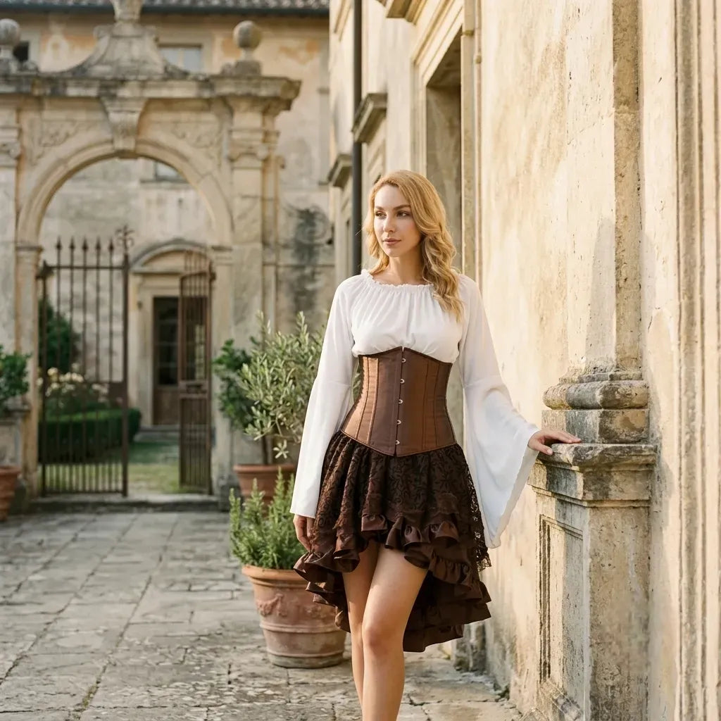 Steampunk mini dress