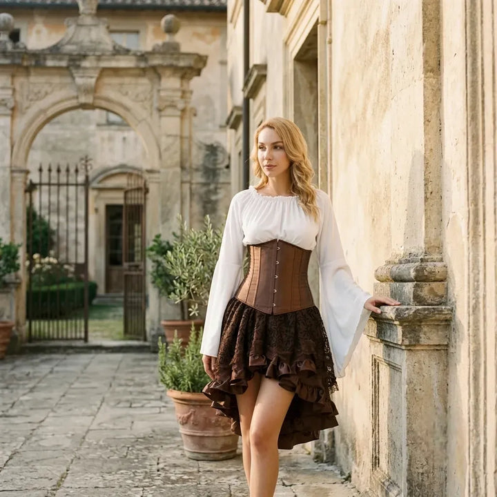 Steampunk mini dress