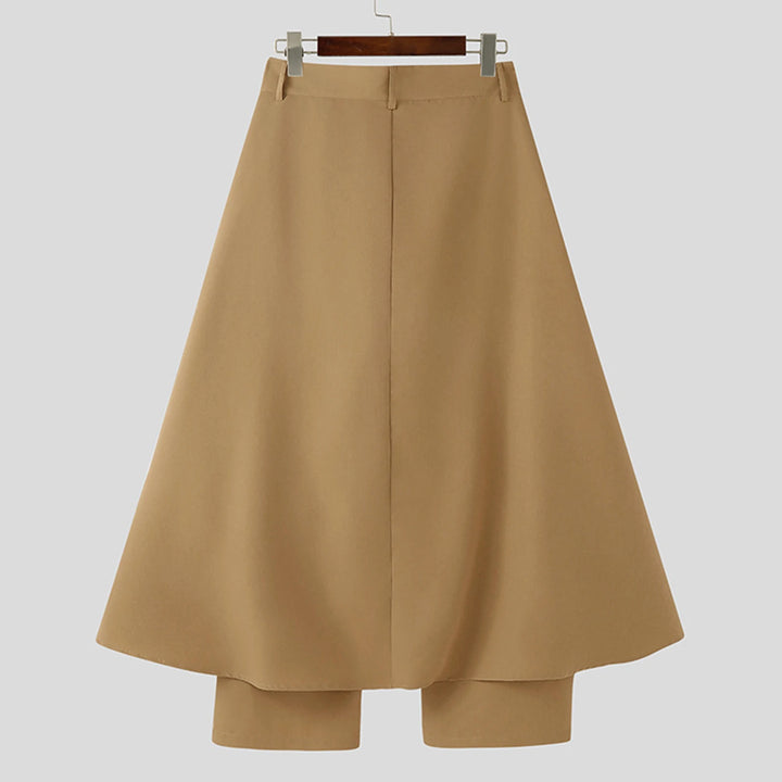 Steampunk pants with attached long tail gothic style