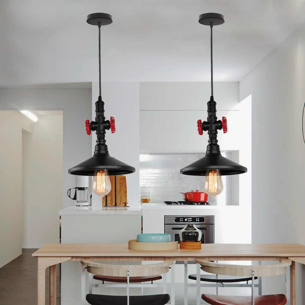 Steampunk pendant lamp​ black
