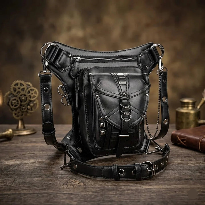 Stylish Black Steampunk Bag design