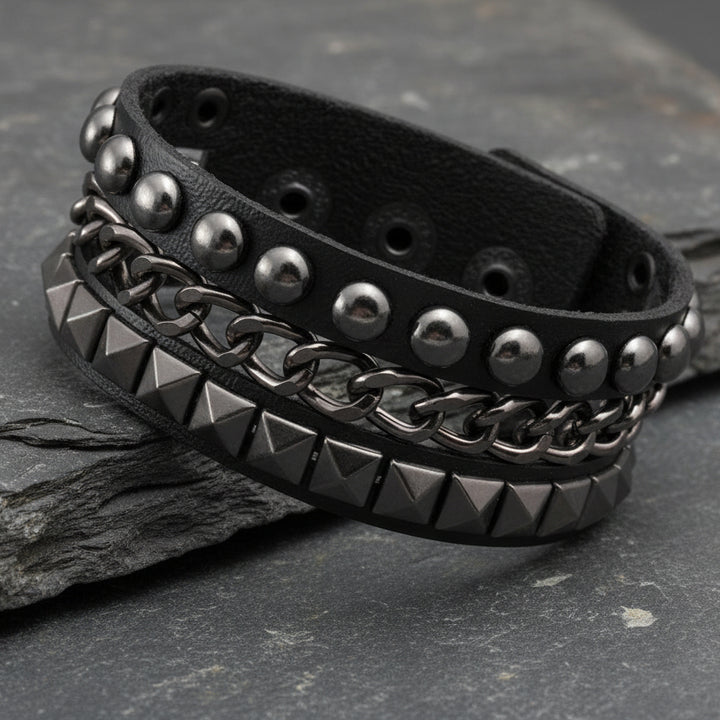 Stylish Black Steampunk Cuff