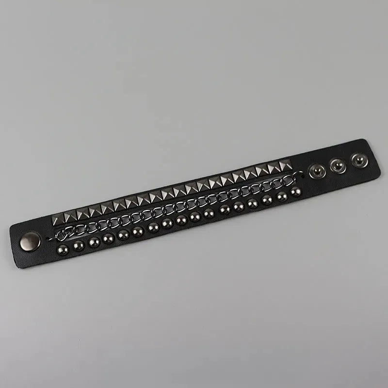Stylish Black Steampunk Cuff gothic
