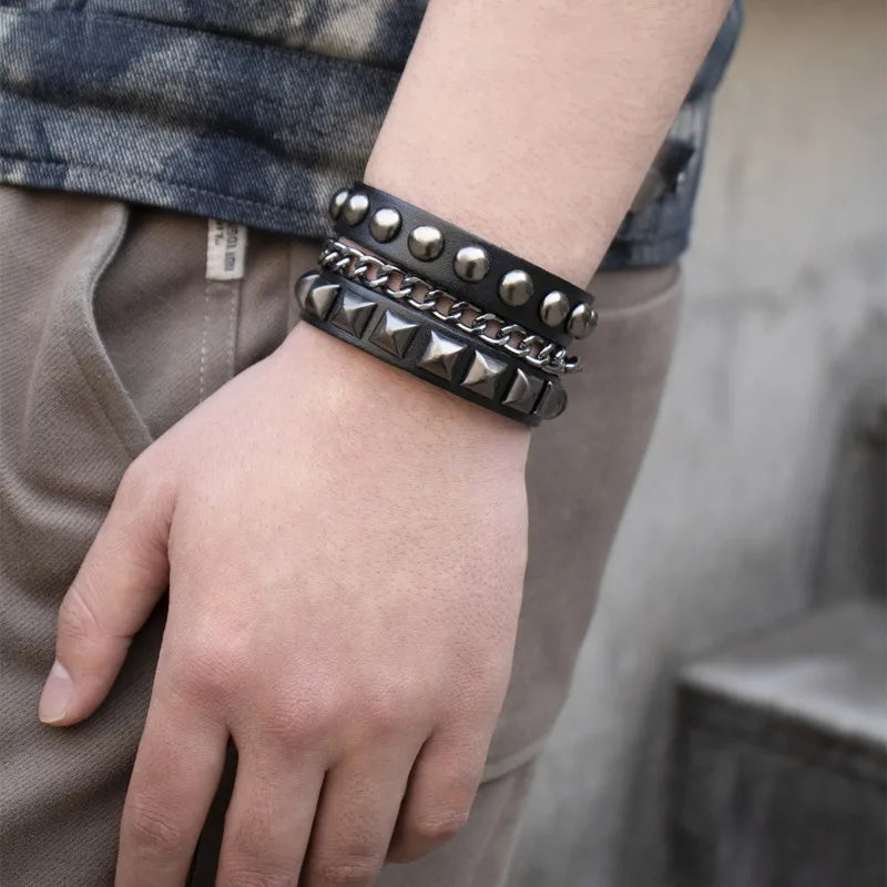 Stylish Black Steampunk Cuff refined