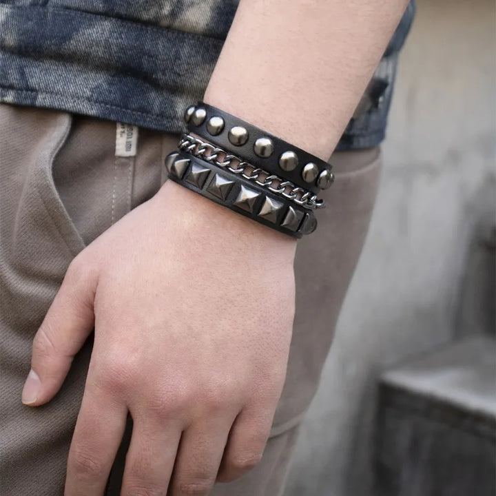 Stylish Black Steampunk Cuff refined