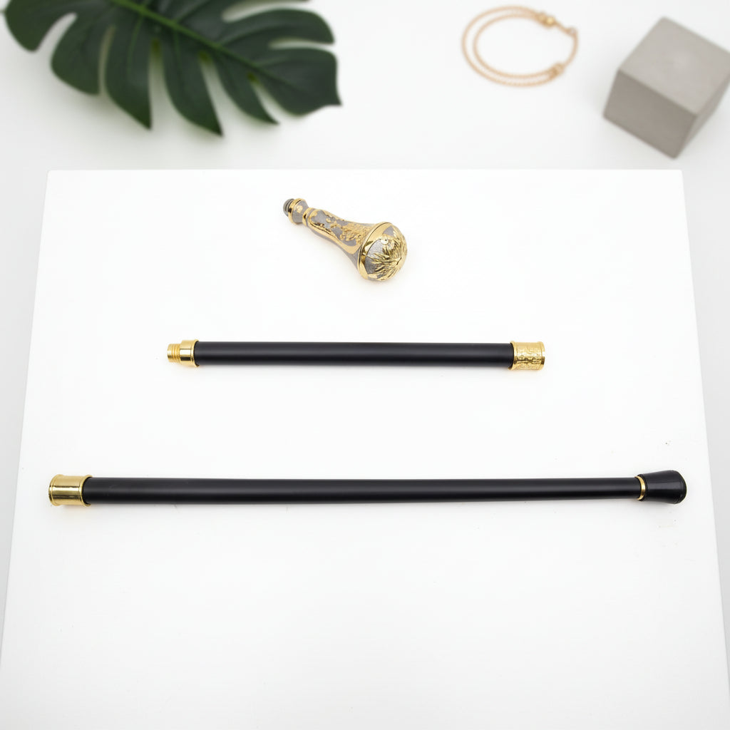 Stylish Gold And Silver Steampunk Cane