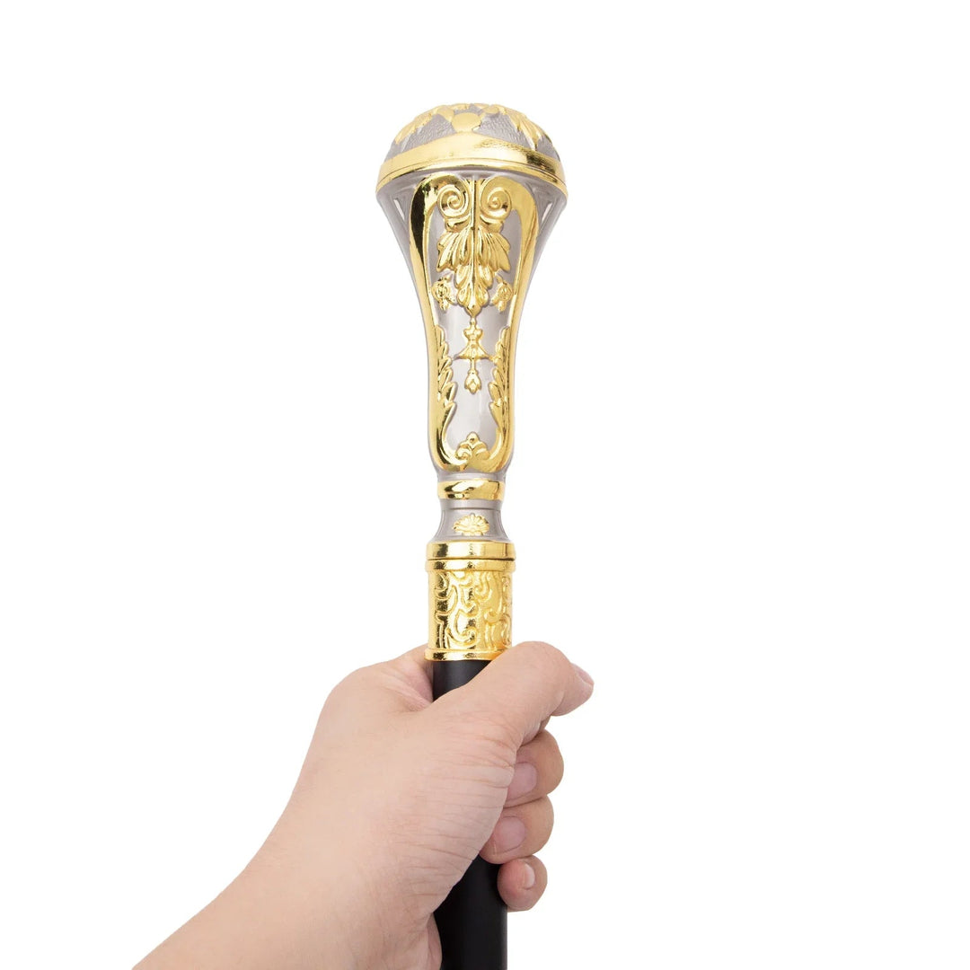 Stylish Gold And Silver Steampunk Cane durable