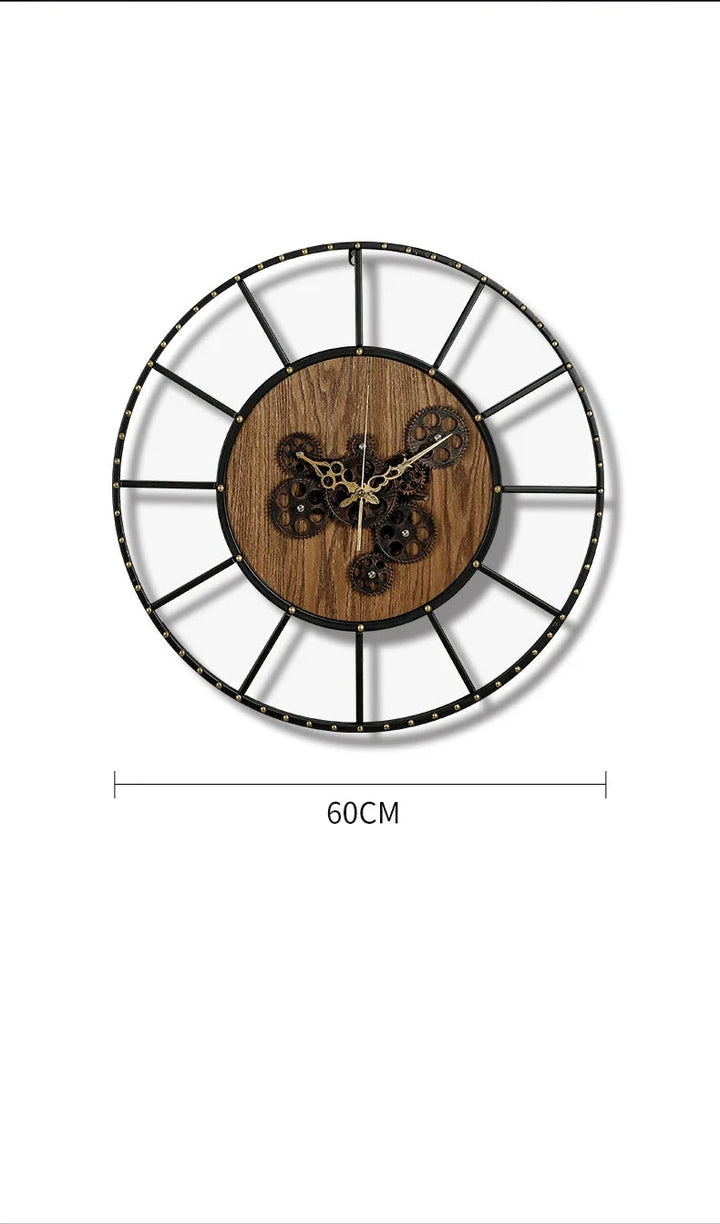 Stylish Industrial Steampunk Clock vintage
