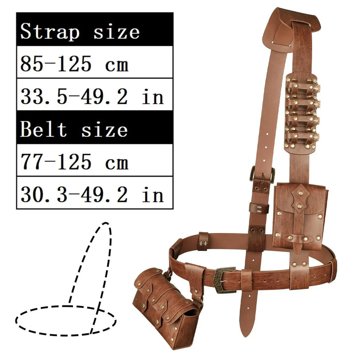 Stylish Medieval Steampunk Belt Bag chic