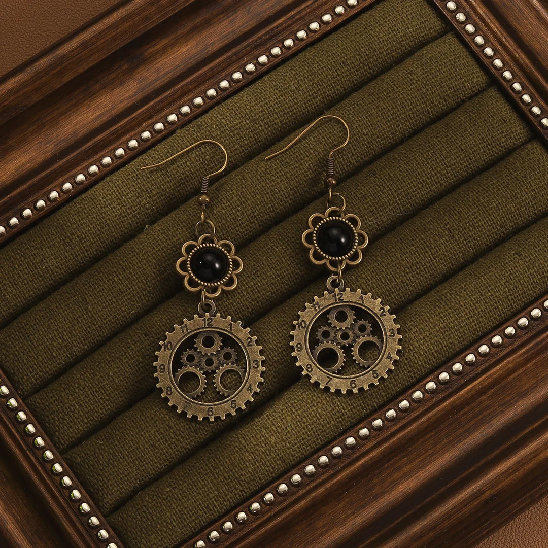 Stylish Retro Gear Steampunk Earrings