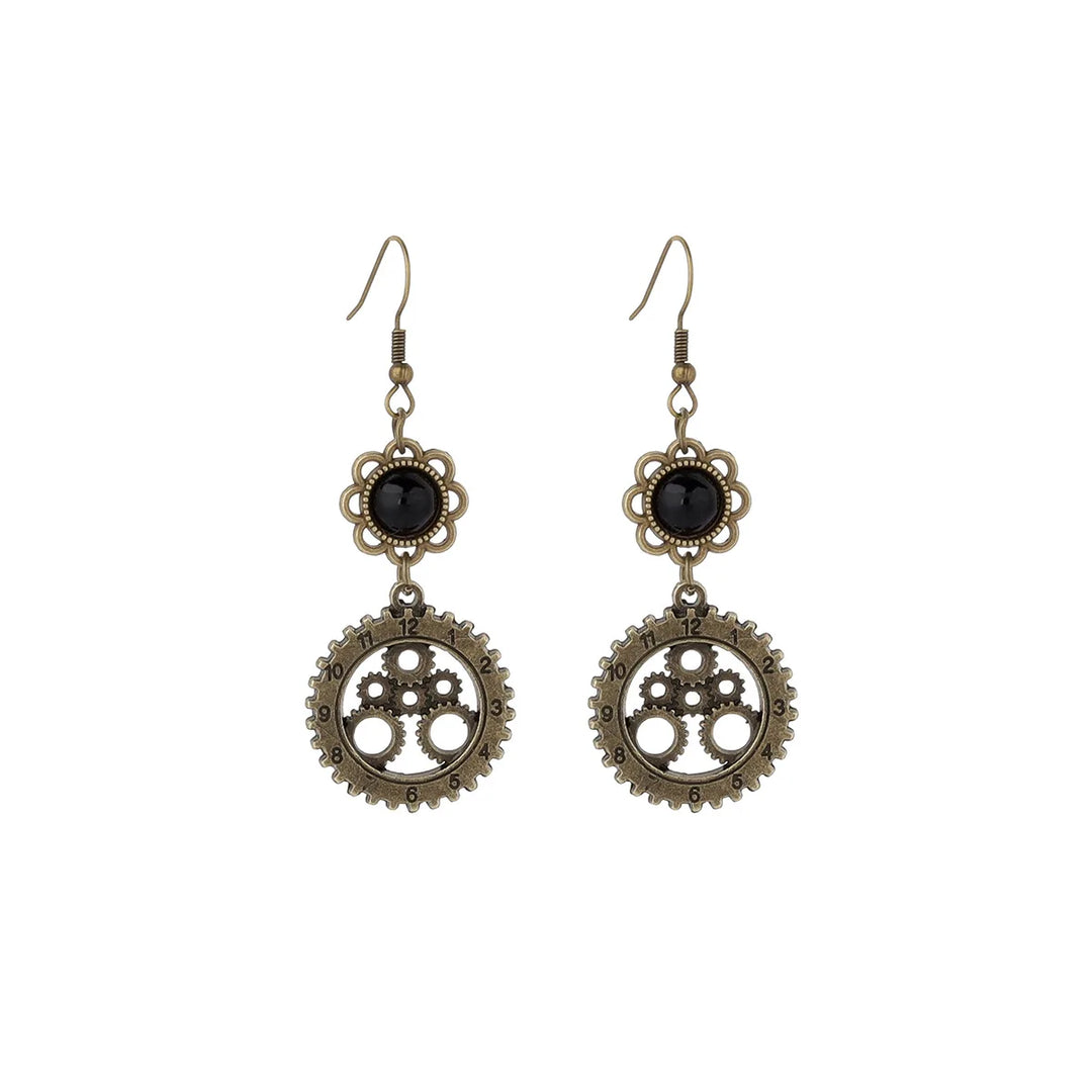 Stylish Retro Gear Steampunk Earrings chic