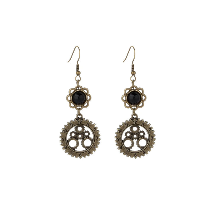 Stylish Retro Gear Steampunk Earrings chic