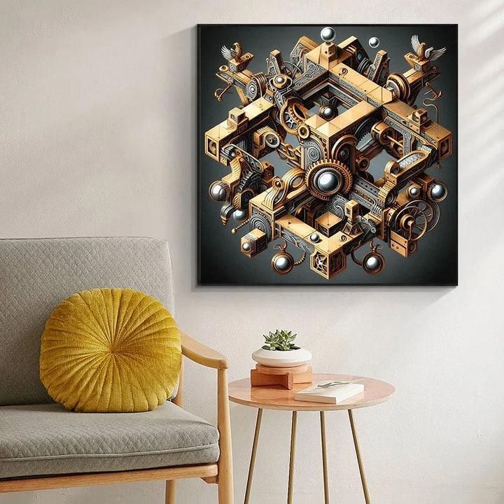 Stylish Retro Steampunk Wall Art Poster
