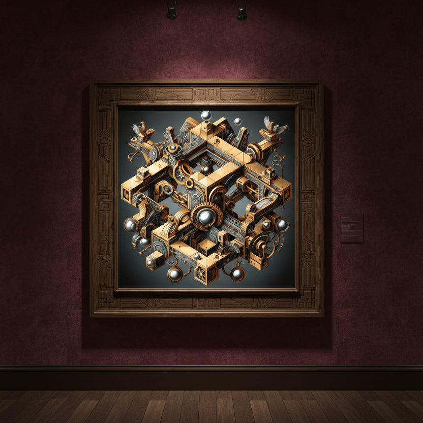 Stylish Retro Steampunk Wall Art Poster tendance