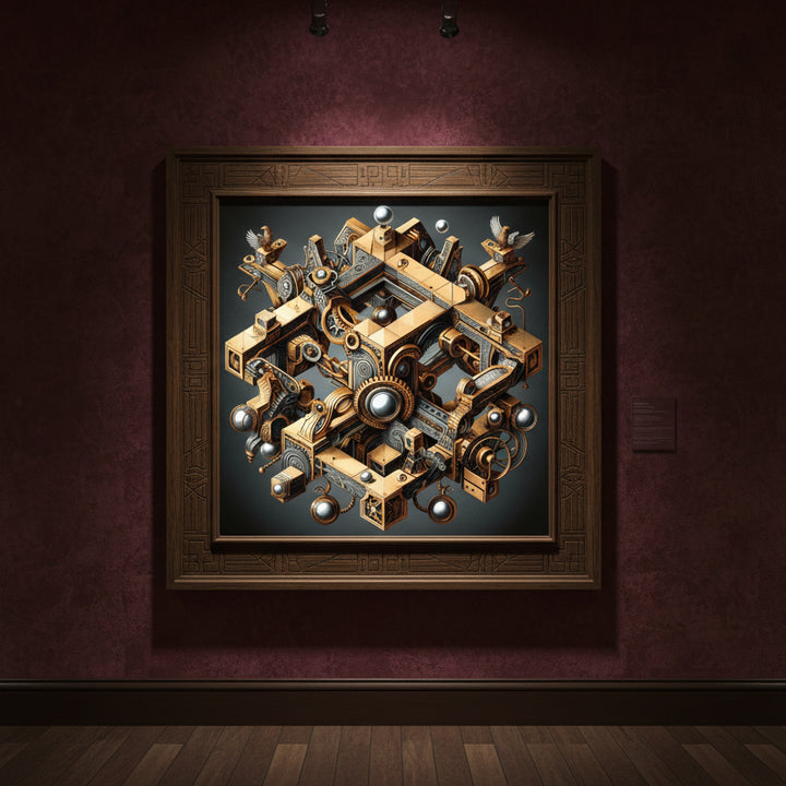 Stylish Retro Steampunk Wall Art Poster tendance