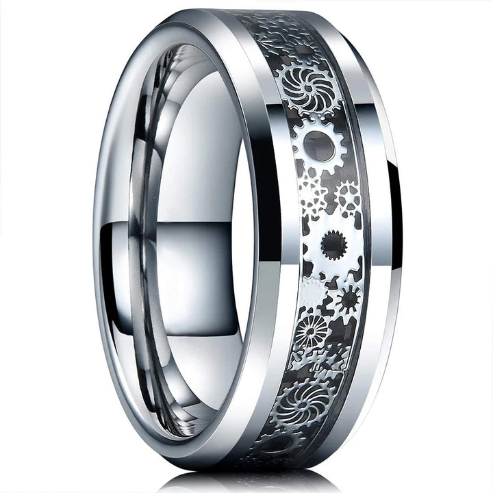 Stylish Silver Steampunk Ring vintage