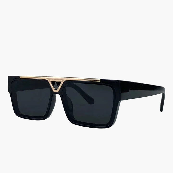 Stylish Square Steampunk Sunglasses Black