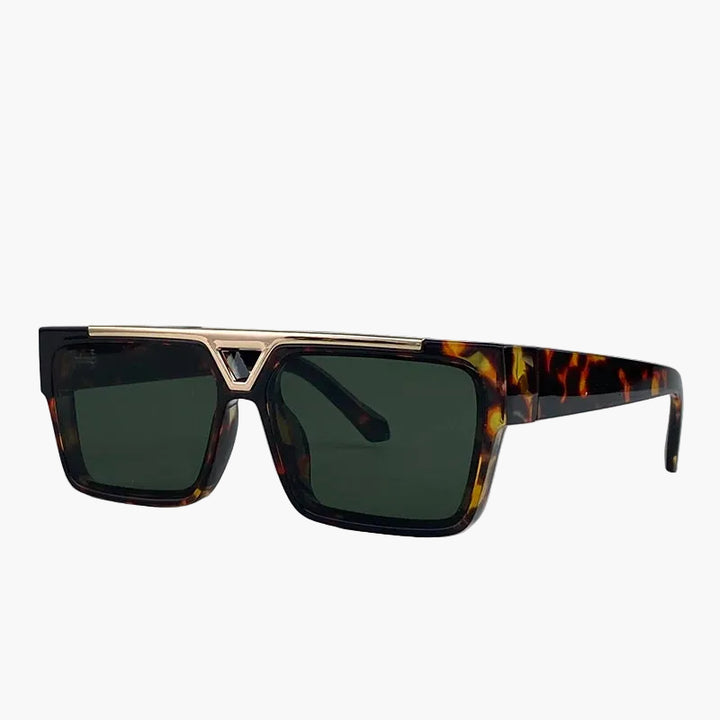 Stylish Square Steampunk Sunglasses Leopard