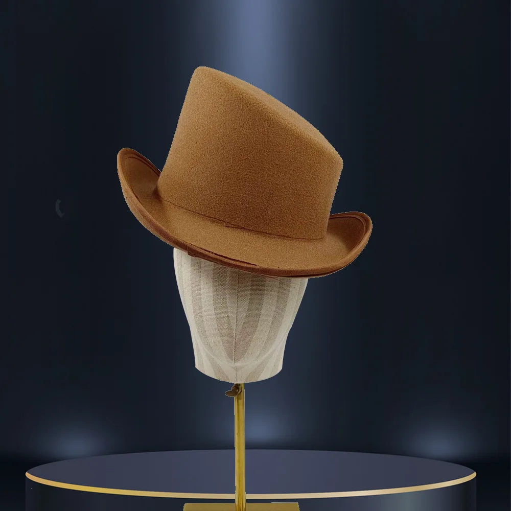 Stylish Steampunk Cosplay Hat Brown