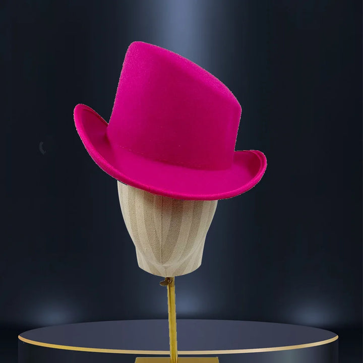 Stylish Steampunk Cosplay Hat Fuchsia