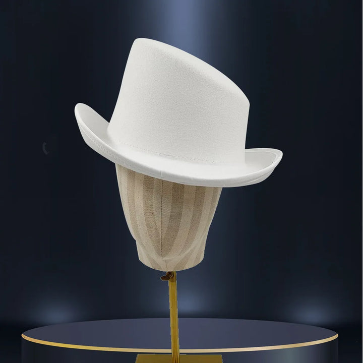 Stylish Steampunk Cosplay Hat White